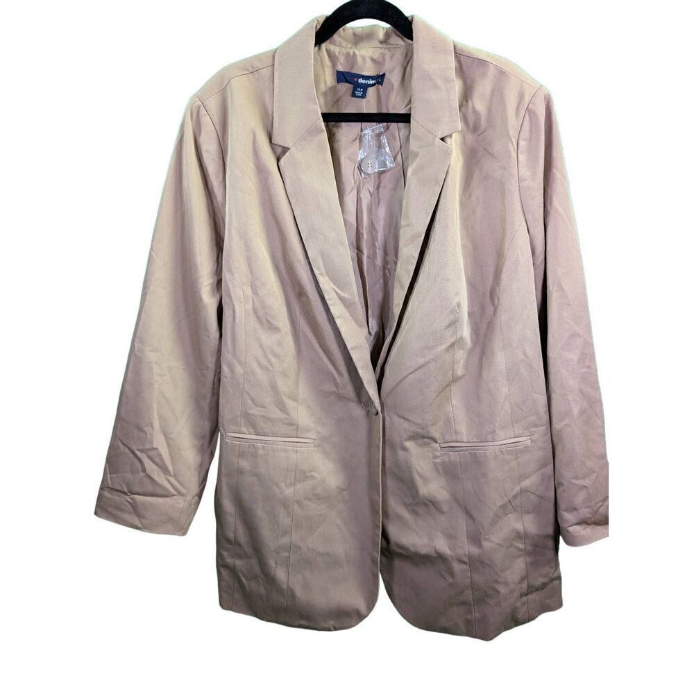 NWOT Denim 24/7 Notch Collar Blazer Suit Jacket size 24W